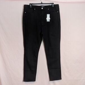 Boohoo Black High Waist Skinny Jeans size 18